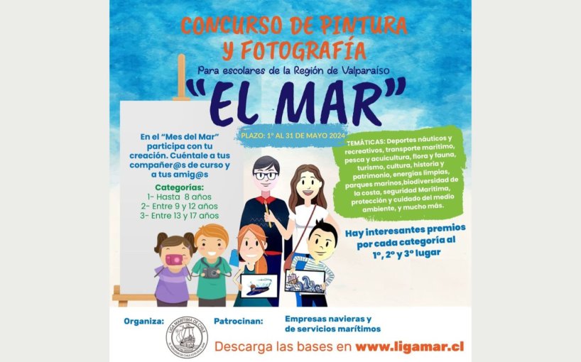 Liga Marítima conmemora el Mes del Mar con Concursos Escolares de Pintura y Fotografía