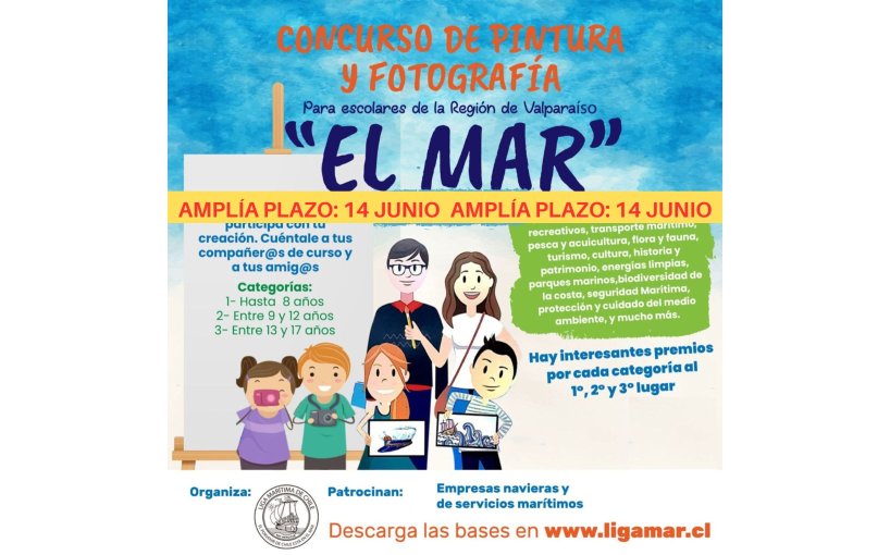 Se extiende plazo de los Concursos de Pintura y Dibujo, y Fotografía Digital ‘Mes del Mar’