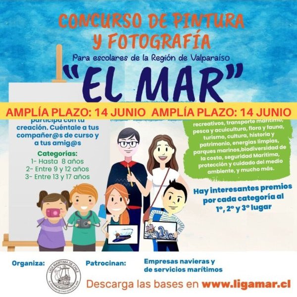 Se extiende plazo de los Concursos de Pintura y Dibujo, y Fotografía Digital ‘Mes del Mar’