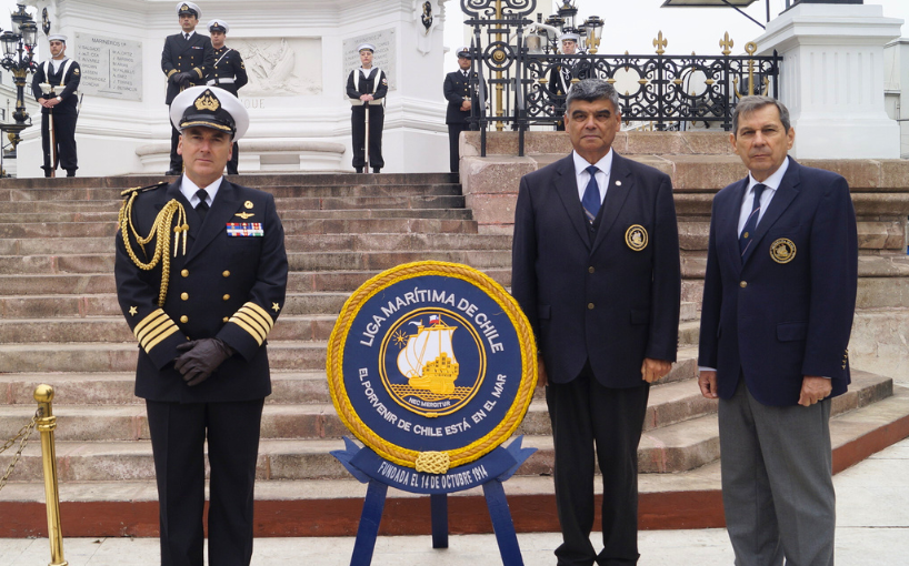 Liga Marítima de Chile rinde Homenaje a los Héroes de Iquique y Punta Gruesa en su 110° Aniversario