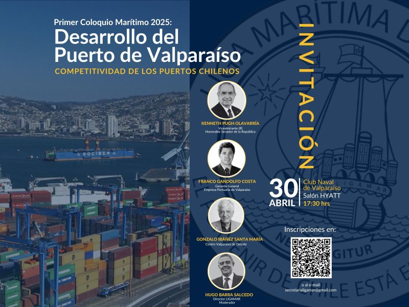 En Primer Coloquio 2025: Valparaíso será epicentro del debate sobre el futuro portuario chileno