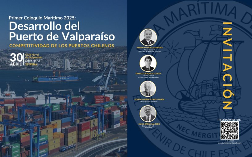 En Primer Coloquio 2025: Valparaíso será epicentro del debate sobre el futuro portuario chileno