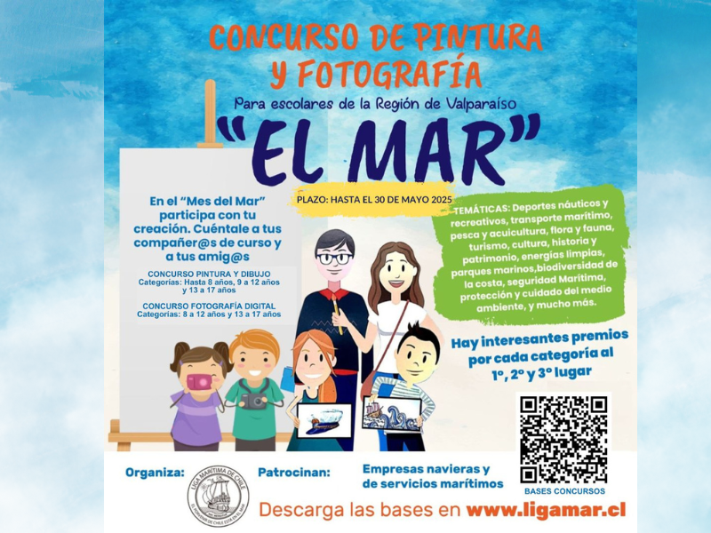 Ligamar lanza sus tradicionales Concursos del ‘Mes del Mar’ sobre Pintura y Dibujo, y Fotografía Digital