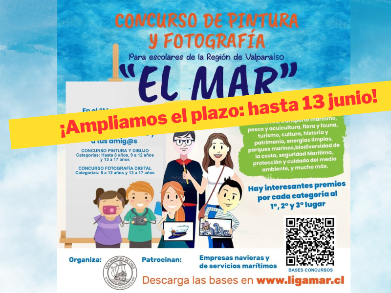 Se extiende el plazo de postulación de los Concursos “Mes Del Mar” hasta el viernes 13 de junio