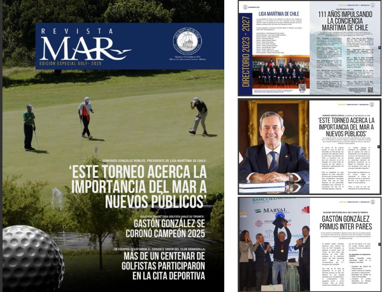 Ya está disponible la Edición Especial de la Revista MAR con toda la cobertura del Torneo de Golf 2025