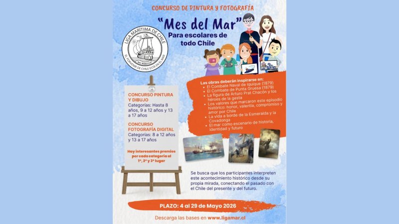 Bases de los Concursos de Pintura y Dibujo, y Fotografía Digital 'Mes del Mar'