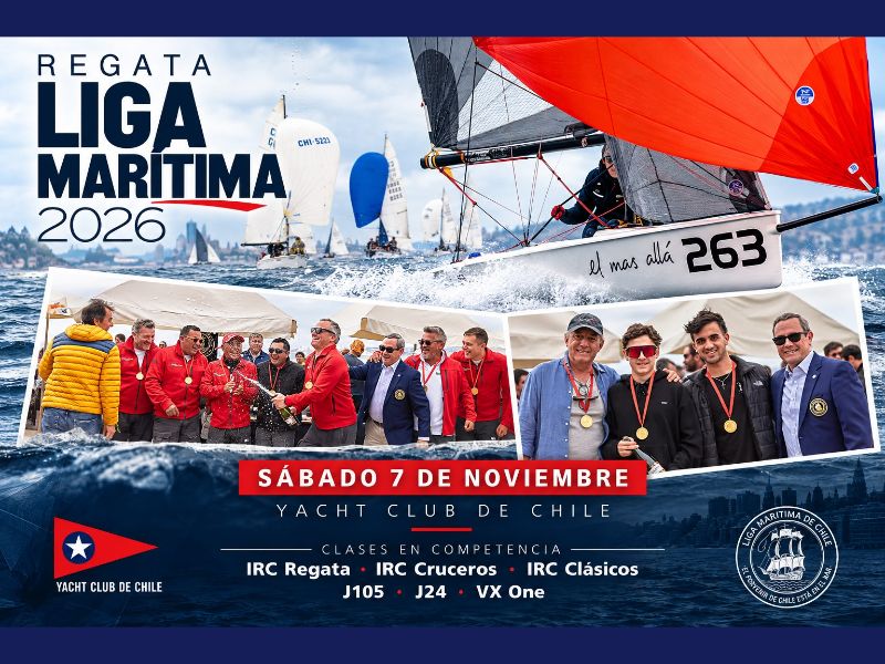Liga Marítima de Chile realizará la Regata Multiclase de su 112° Aniversario