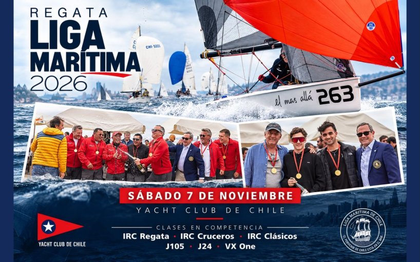 Liga Marítima de Chile realizará la Regata Multiclase de su 112° Aniversario